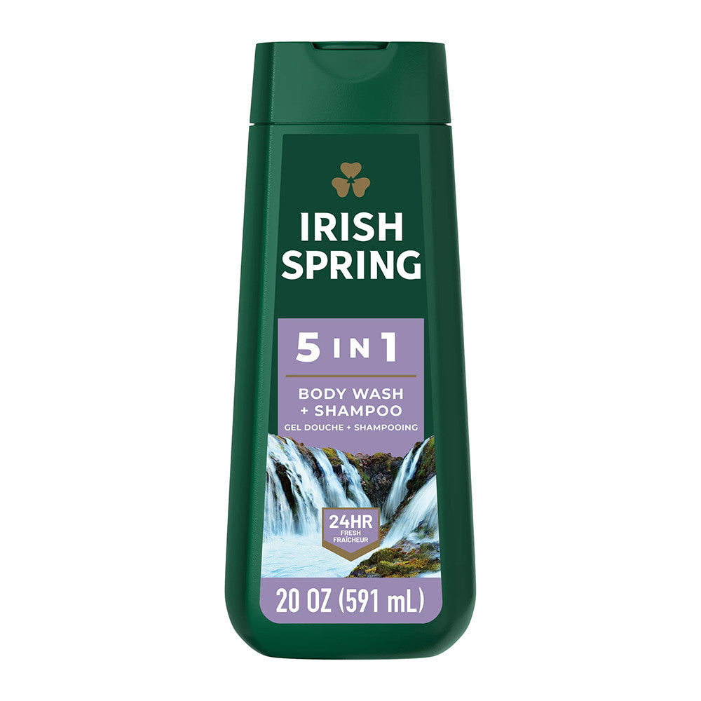 Irish Spring 5-in-1 Body Wash and Shampoo for Men, 20 Oz
